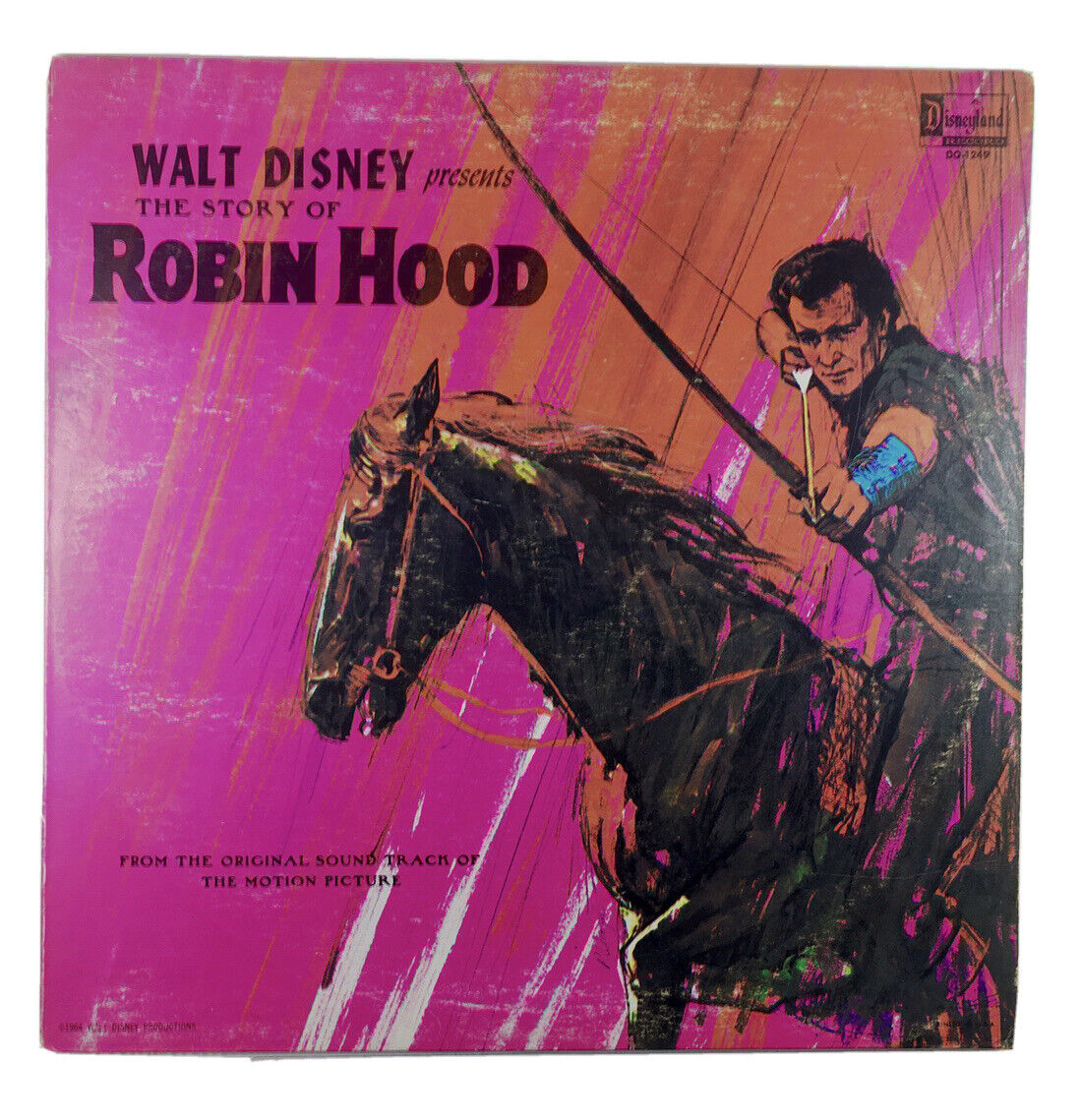 Walt Disney Presents The Story Of Robin Hood Vinyl LP Record 1963