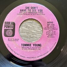 TOMMIE YOUNG - SHE DON'T HAVE TO SEE YOU 45 rpm Soul Power 1973 DEEP FUNK / SOUL picture