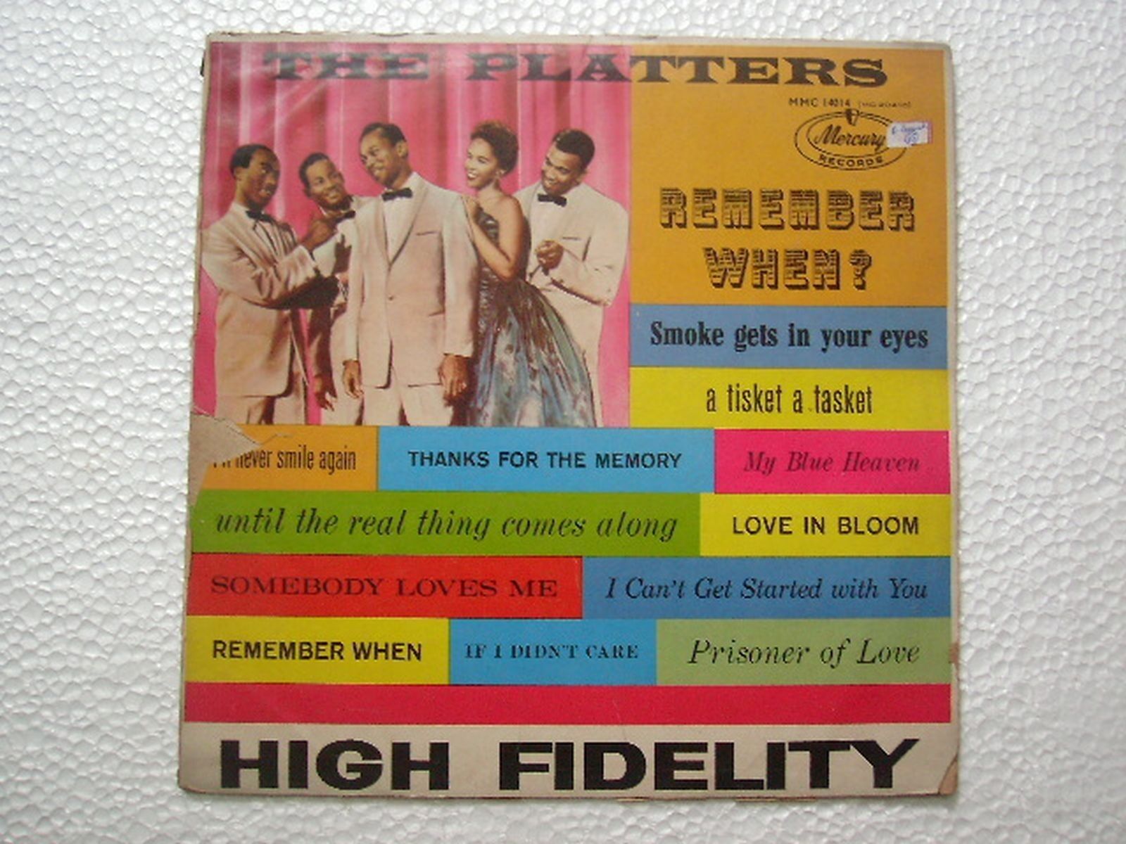 THE PLATTERS REMEMBER WHEN RARE LP record vinyl INDIA INDIAN