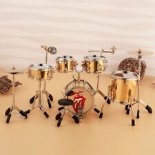 KR-brass doll ornament miniature drum set Musical instrument model picture
