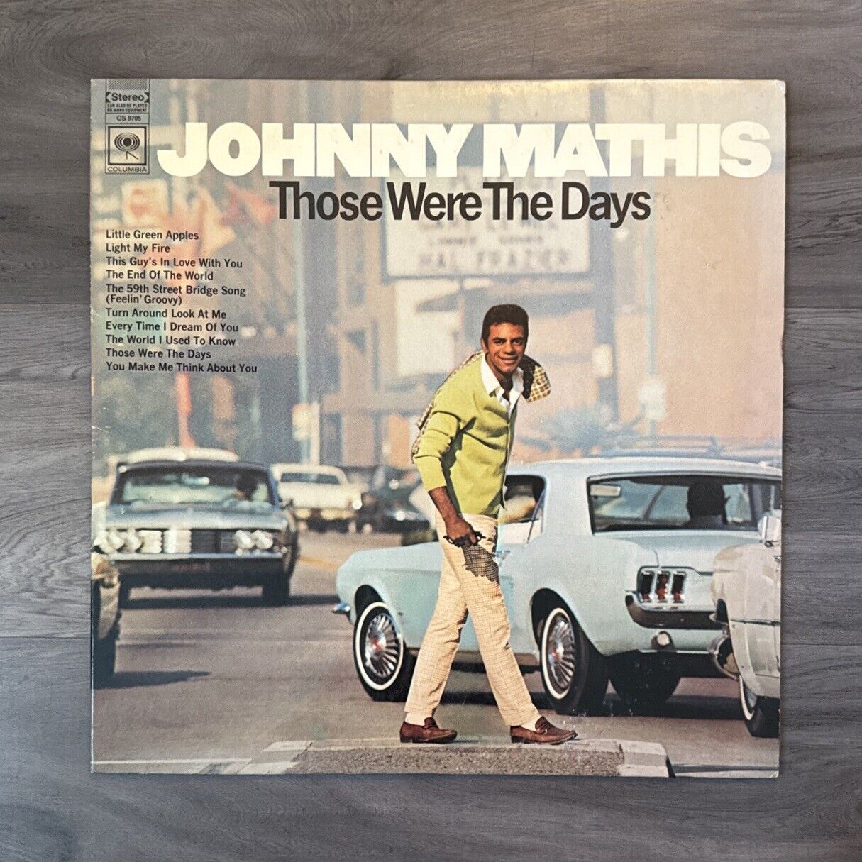 Johnny Mathis ‎– Those Were The Days LP 1968 - Columbia ‎CS 9705 VINYL RECORD