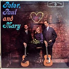 Peter, Paul & Mary VG+ RARE Offset album Cover 1st press 1962 Golden Label   picture