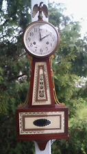 Vintage 1940s Seth Thomas 8 Day Banjo Wall Clock - Eagle Finial Topper - BEAUTY picture