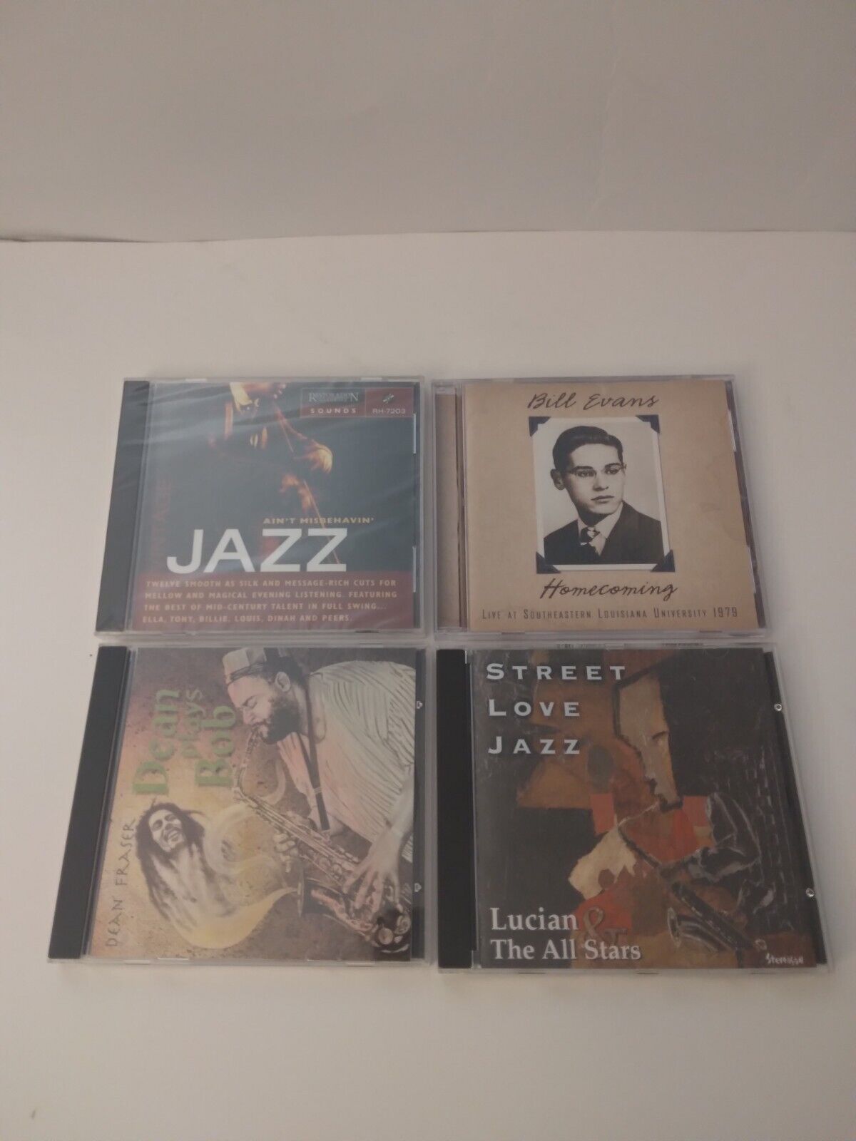 4 CDS: Vintage Jazz By Restoration/Dean Fraser-Dean Plays Bob/Homeco../See Descr