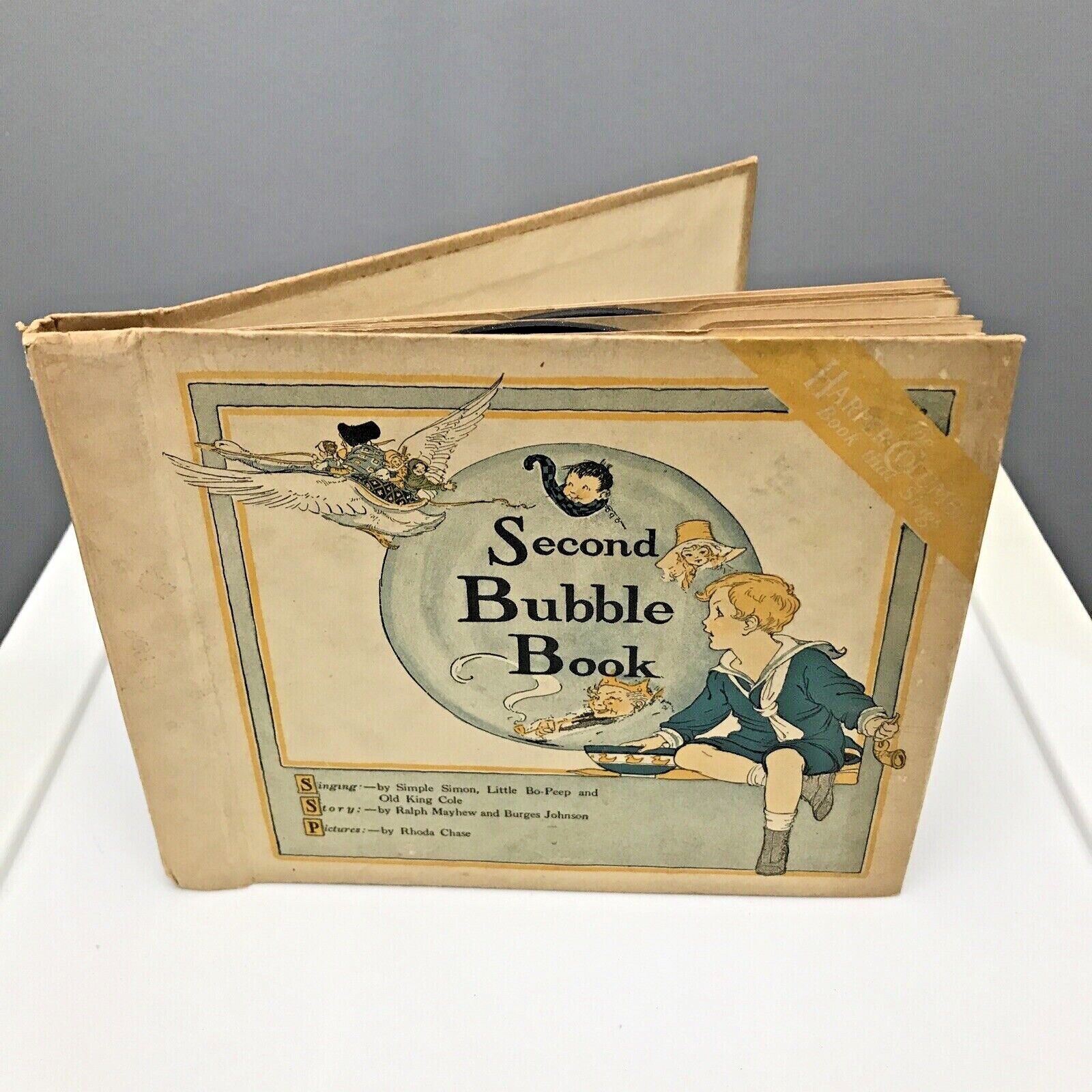 ANTIQUE - BOOK & RECORD - SECOND BUBBLE BOOK - 1918
