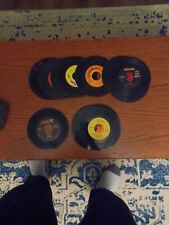 vintage 45 rpm records lot.  About 20 Old Records  picture
