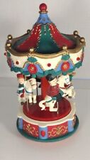 Vintage Carousel Christmas Merry Go Round, Lights & Music Holiday Decor  picture