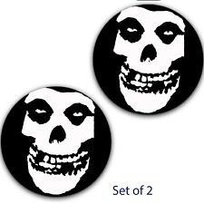 Set of 2 Skull Misfits #2 Fiend Slipmat Turntable 12