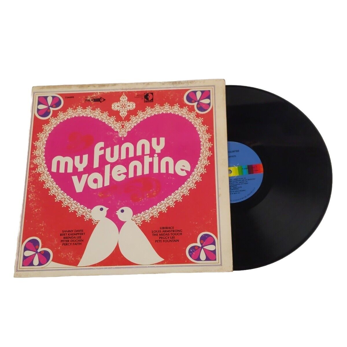 Vintage Sammy Davis Louis Armstrong Liberace - My Funny Valentine 1956 Vinyl LP