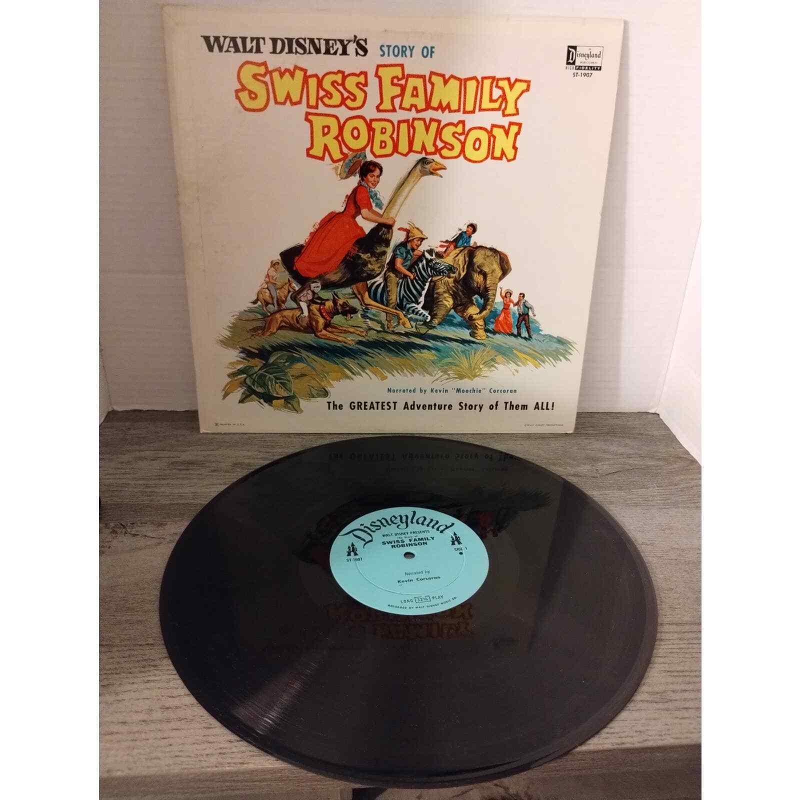 Walt Disney Swiss Family Robinson ST-1907 Vintage 1963 Vinyl LP Album