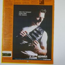 vintage 22x30cm magazine advert cutting HOHNER MOUTH ORGAN / HARP / HARMONICA picture