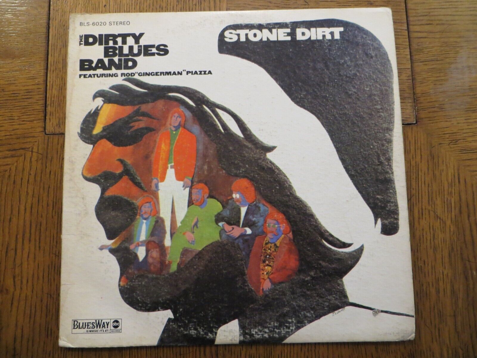 Dirty Blues Band Ft Rod Gingerman Piazza – Stone Dirt - 1968 - Vinyl LP G+/VG
