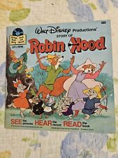 Walt Disney Book And Vinyl Record Robin Hood See Hear Read Vintage 1973 picture