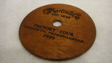 Rare C.F. MARTIN & CO Guitar Sound Hole Wooden Cutout Factory Tour 1999 picture