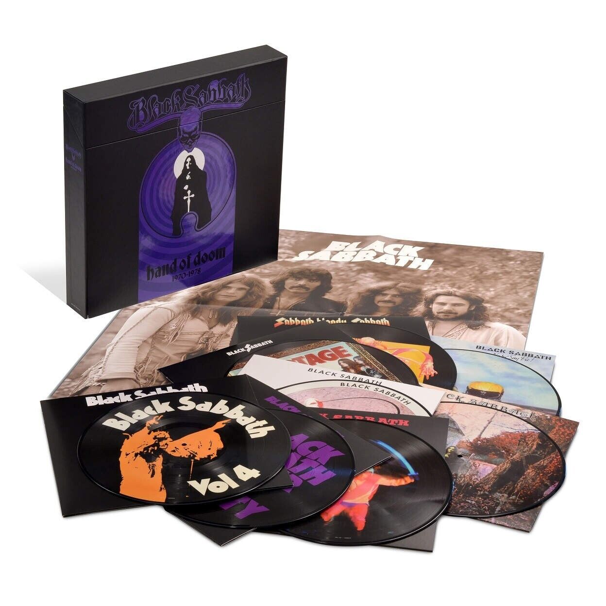 Black Sabbath Hand of Doom 1970 - 1978 Vinyl Picture Disc 8 LP Boxset Sealed