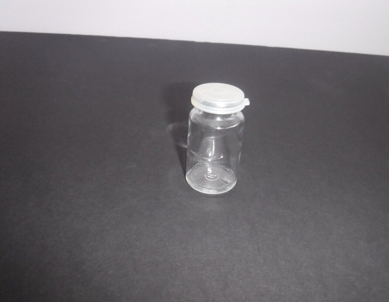 Vintage Coricidin Style Glass Medicine Empty Bottle Plastic Cap Guitar Slide