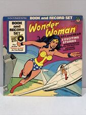 Vintage 1977 WONDER WOMAN Book & Record Set Vinyl Record Album n Comic 12 Inch picture