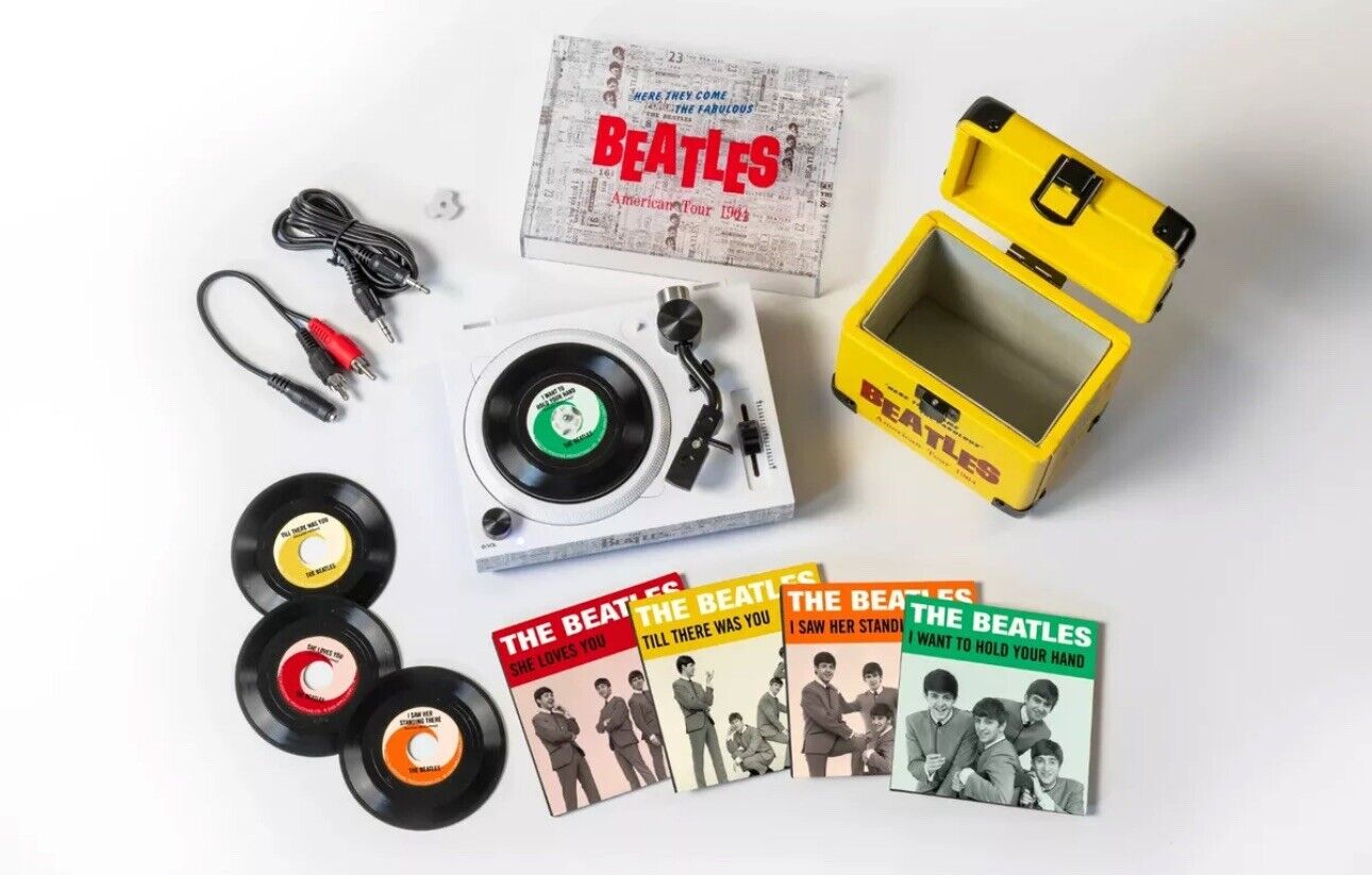 The Beatles RSD 2024 Mini Turntable + 3\