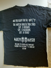 Marilyn Manson Vintage Australian Tour 2003 STREET TEAM T-Shirt, Grotesk Burlesk picture