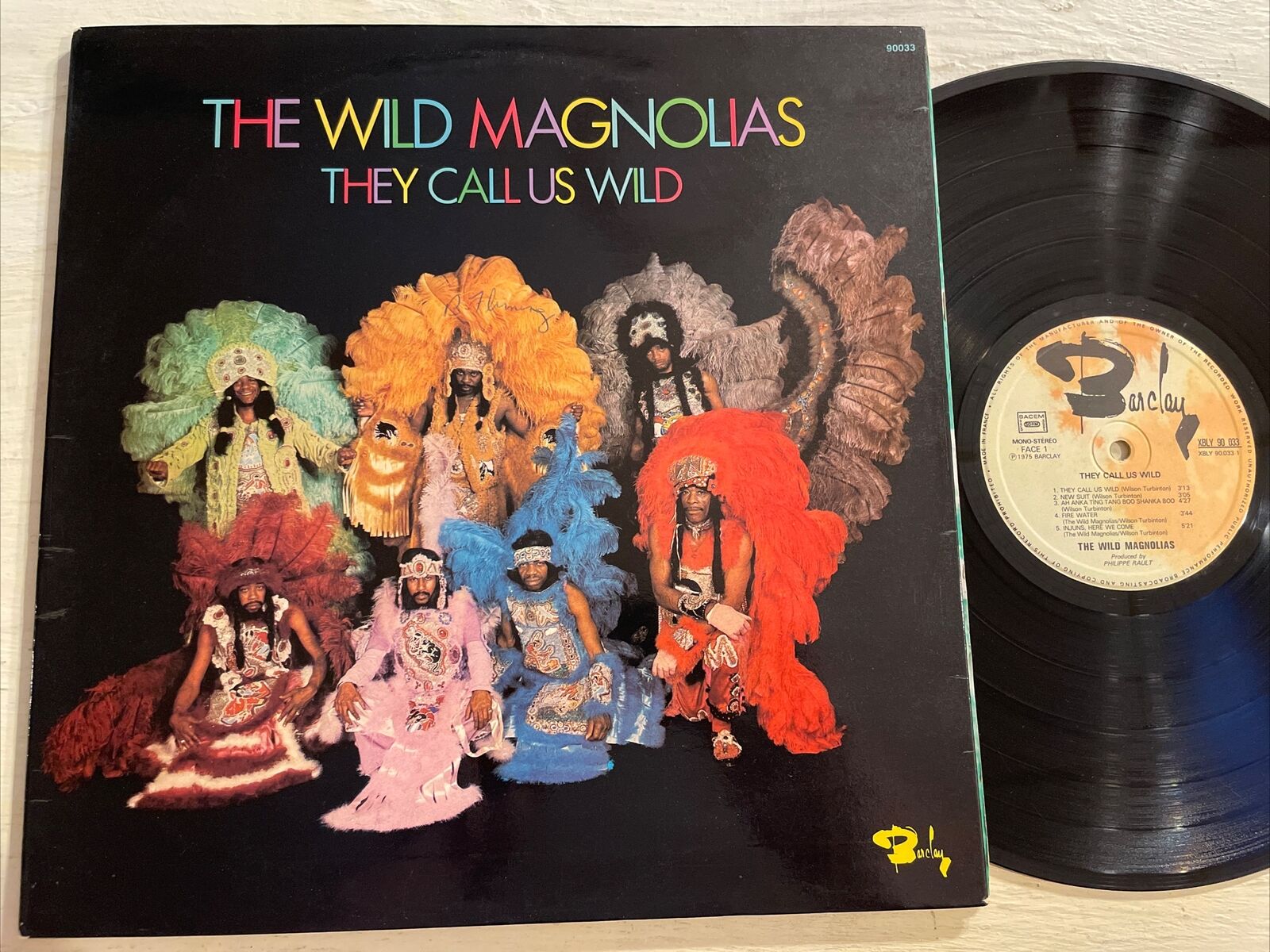 RARE The Wild Magnolias They Call Us Wild LP Barclay 1st Press FRANCE 1975 EX