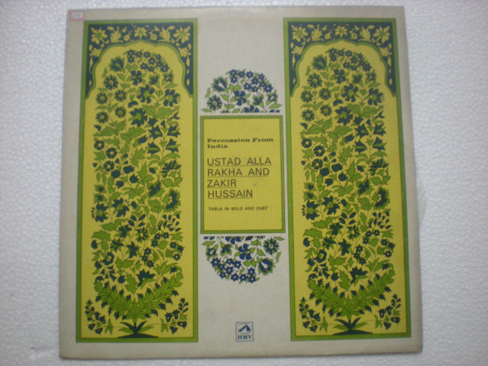 ALLA  RAKHA ZAKIR HUSSAIN PERCUSSION FROM INDIA DRUMS 1972 RARE LP CLASSICAL EX