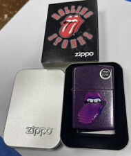 ZIPPO 2006 ROLLING STONES SPIKEY PURPLE SHIMMER LIGHTER SEALED IN BOX R223 picture