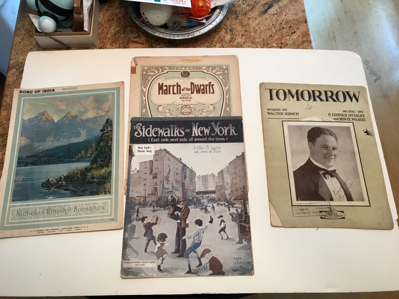 Vintage Sheet Music Lot of 4 items: See Pictures and Description for titles.