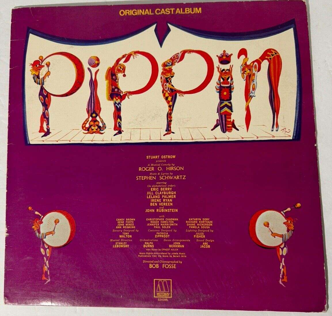 Pippin Vinyl Original Cast Album 1972 Motown Records Includes Album Cover