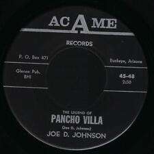 Joe D. Johnson Pancho Villa / Arizona Moon 45 NM 1963 Arizona Country Acame 48 picture