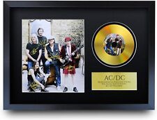 ACDC A3 Framed Gift Idea Signed Autograph Picture Printed Gold Disc a Music Fans picture