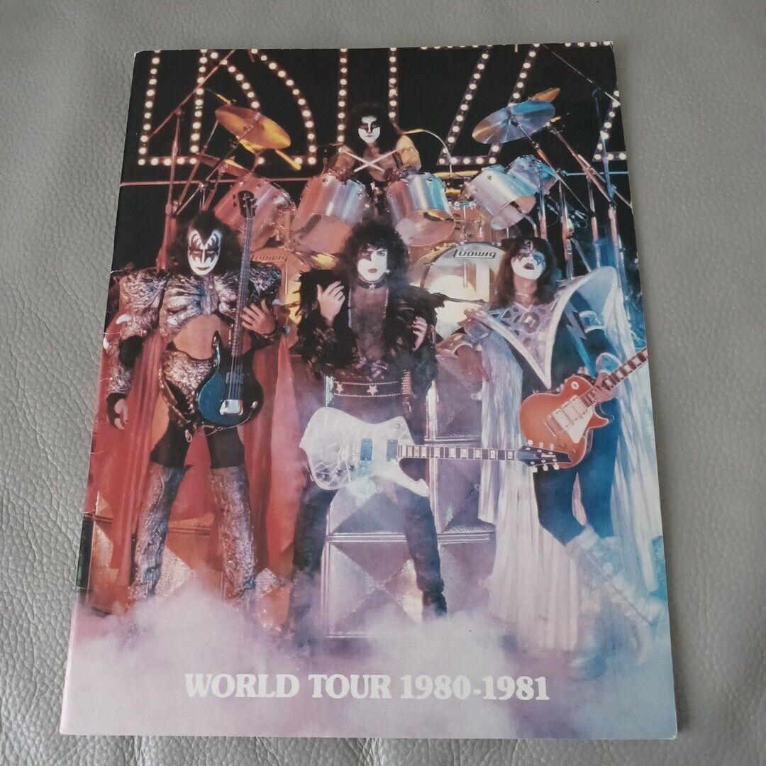Kiss World Tour Programme 1980-1981 Concert Merchandise Book Aucoin Unmasked