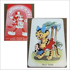 VINTAGE DISNEY 1938 CASTELL T TIGER SHUFFLED SYMPHONIES CARD NM-MINT+ AMAZING picture