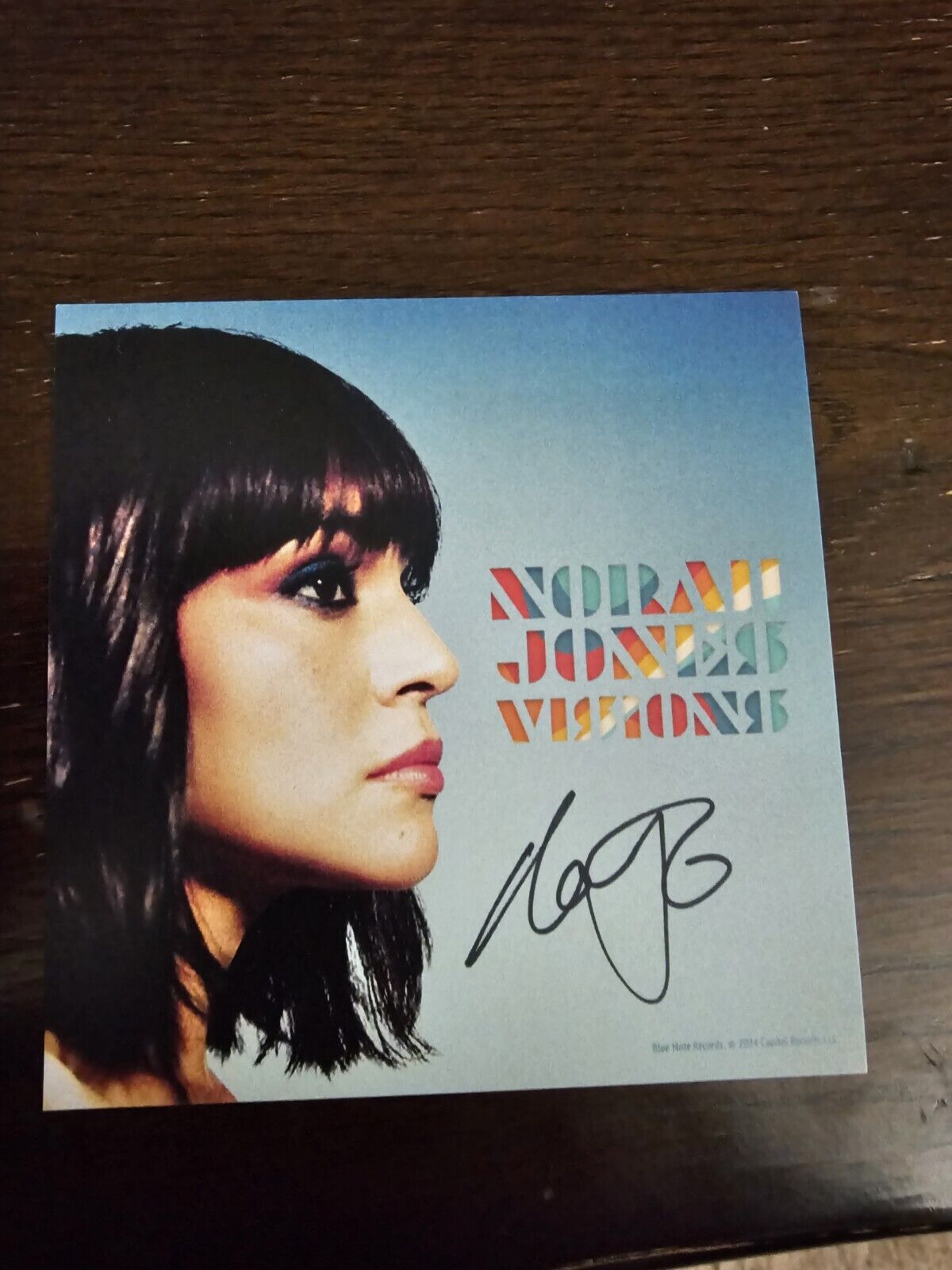 Norah Jones Visions CD with Autographed Insert