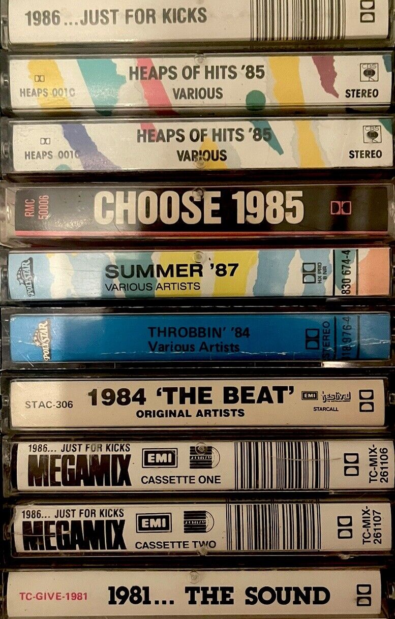 10 Compilation Cassettes a Rare Find