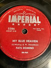 78 RPM Fats Domino, My Blue Heaven, Imperial 5386, play tested picture