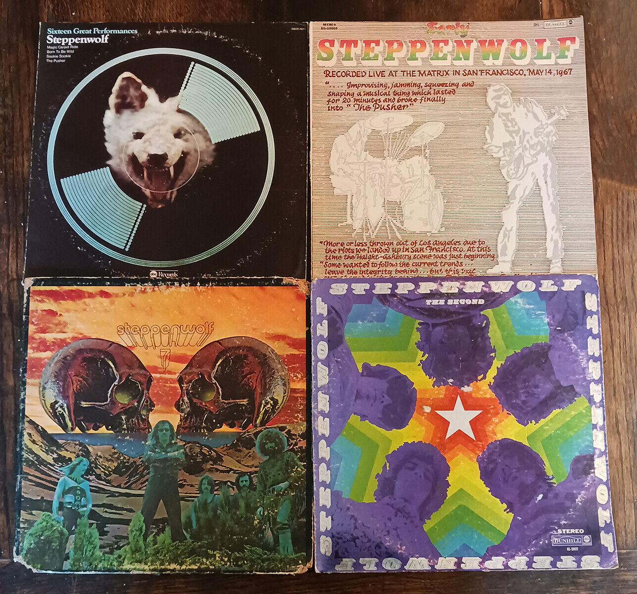 Lot of 4 Steppenwolf Vinyl Records - LPs Albums