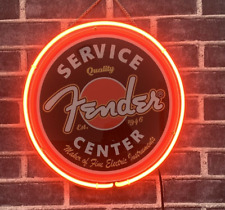 Fender Guitar Dealer Shop Repair Center Acrylic Lamp Neon Light Sign 12