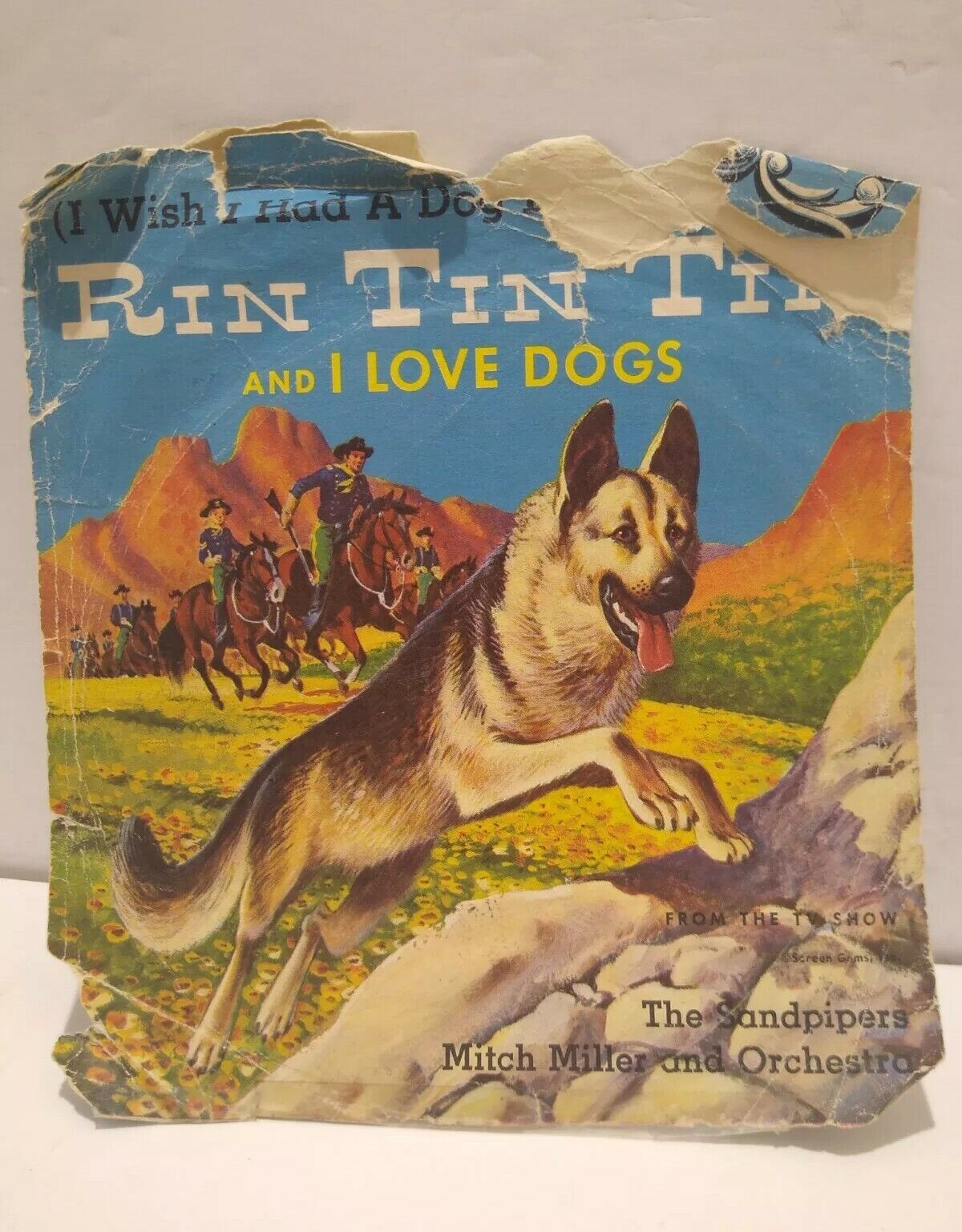 78rpm R337 RIN TIN TIN SONGS 1957 Mitch Miller & Sandpipers w/cover GOLDEN Recor