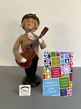 Byers Choice Boy with Guitar a/k/a Family Music Boy plus Accessory Sign picture