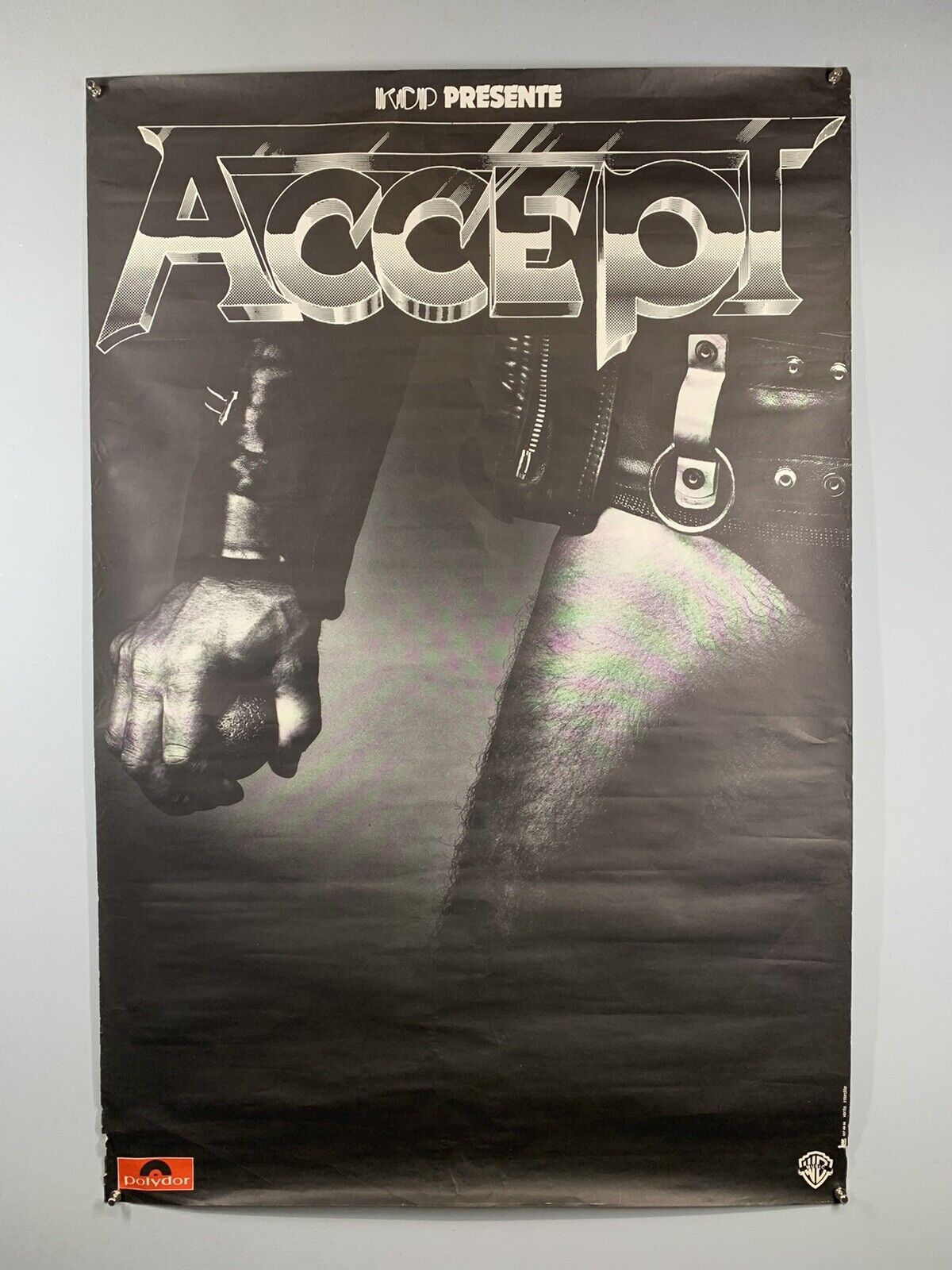 Accept Poster Vintage French Polydor Promo Balls to the Wall LP 1983