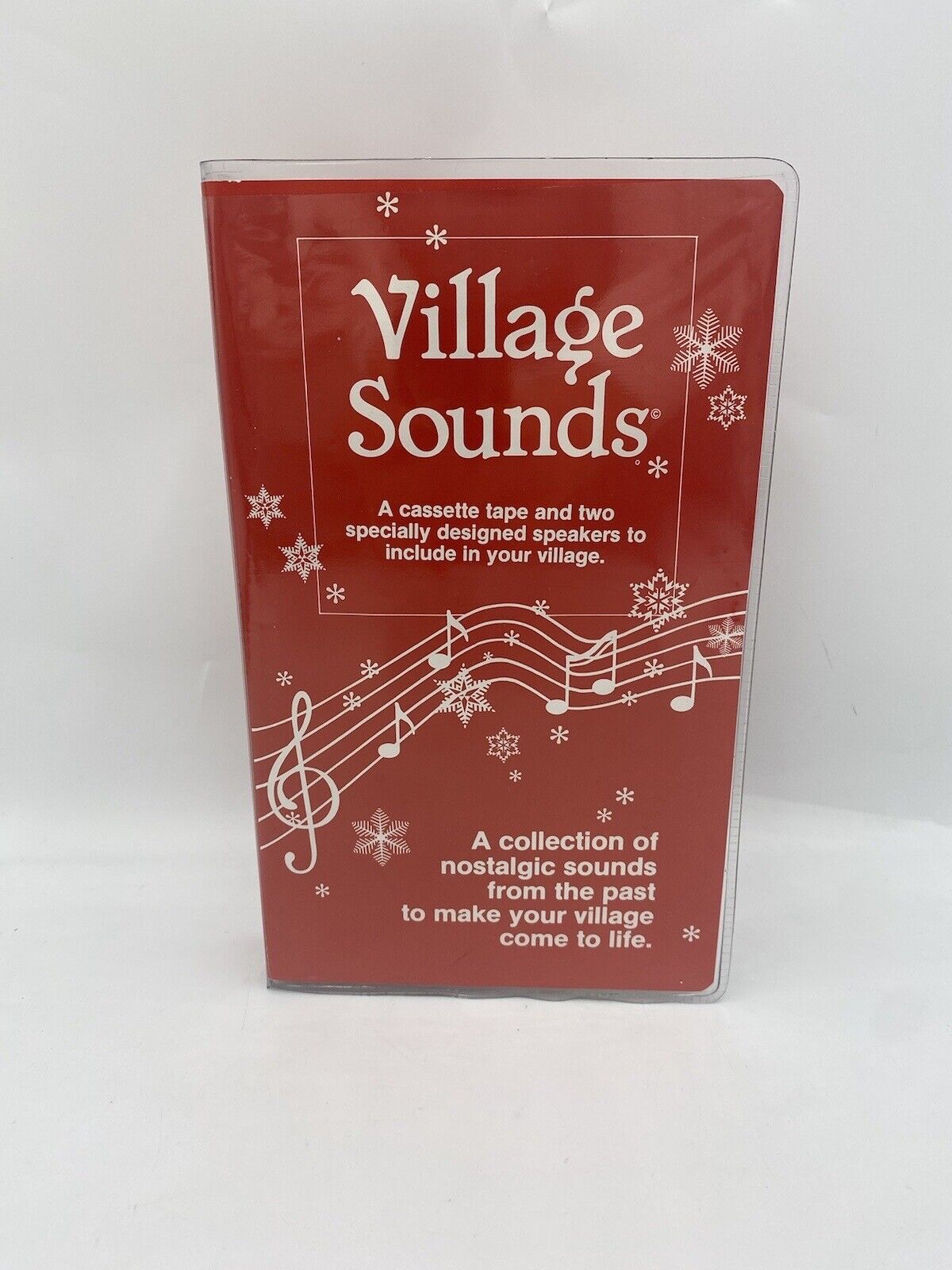 Vintage Department 56 VILLAGE SOUNDS Cassette Tape Snowdrift Speakers 5524-7