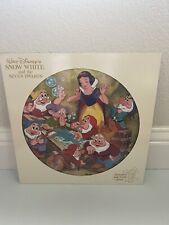Vintage Walt Disney's Snow White & The Seven Dwarfs Picture Disc Vinyl LP 1980 picture