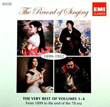 The Record Of Singing - The Very Best Of Volumes 1 - 4, 1899- 1952  - 10 CD, VG picture