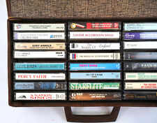 Vintage 24 Cassette Tape Lot Full Case 80s 90s Pop Rock R&B Music Singers Mix picture