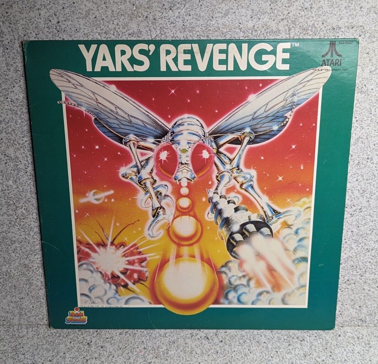 Vintage 1982 ATARI Yar's Revenge Vinyl Album - Kid's Stuff Records RARE
