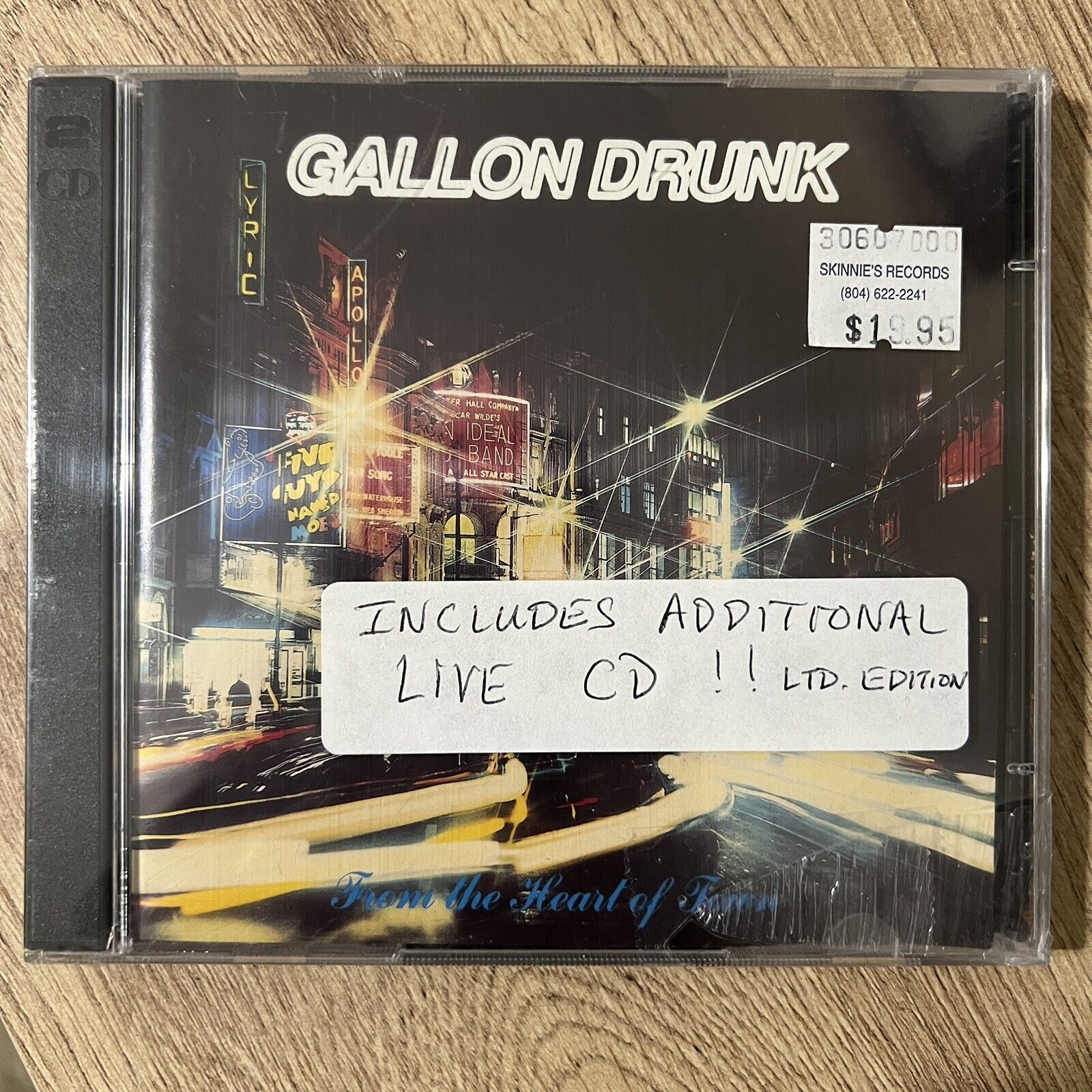Gallon Drunk - From The Heart Of Town (CD, Album + Ltd Edition Live CD) /1000