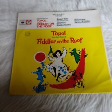 TOPOL Fiddler on the Roof Musical Soundtrack Vtg Topol Music 60s Record picture