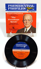 Presidential Profiles Dwight D. Eisenhower 33 1/3 Vinyl Album Vintage 1966 Nice picture