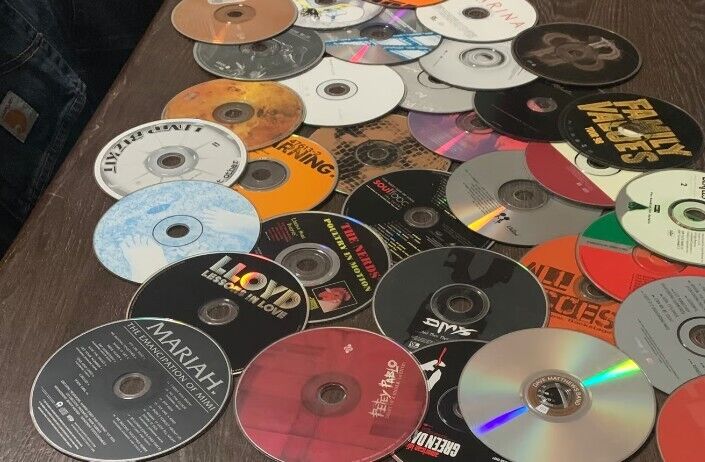 Large CD Lot DISC ONLY Lot Of 35 CDs Music