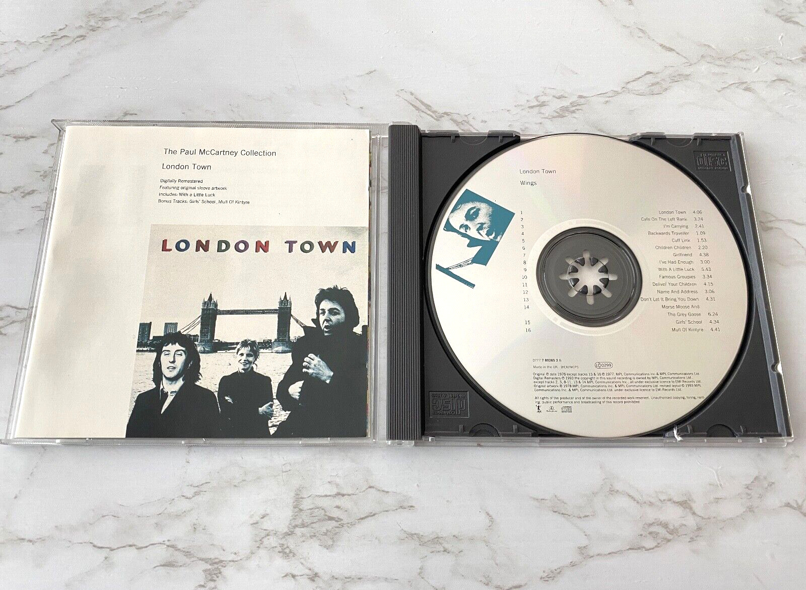 Paul McCartney Wings London Town CD UK IMPORT 2 BONUS TRACKS Beatles RARE OOP